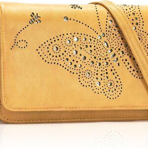 Stylish Vegan Leather Crossbody Bag with Multi-Card Slots - RFID Blocking Secure